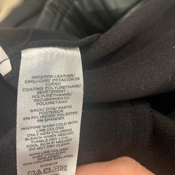 Bundle of Two black faux leather leggings - Picture 5 of 14